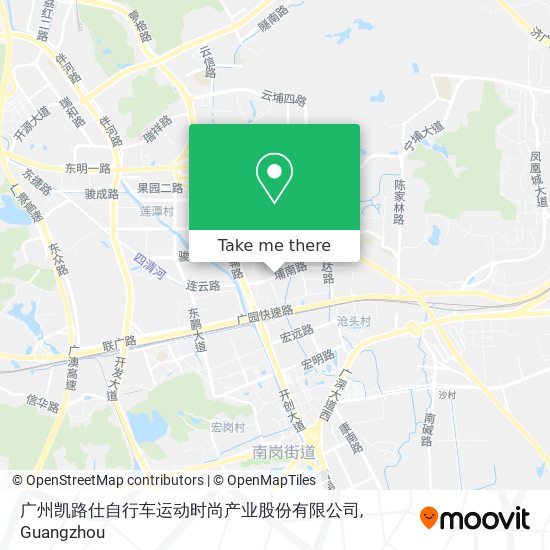 广州凯路仕自行车运动时尚产业股份有限公司 map