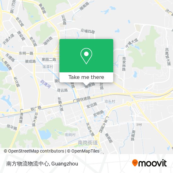 南方物流物流中心 map