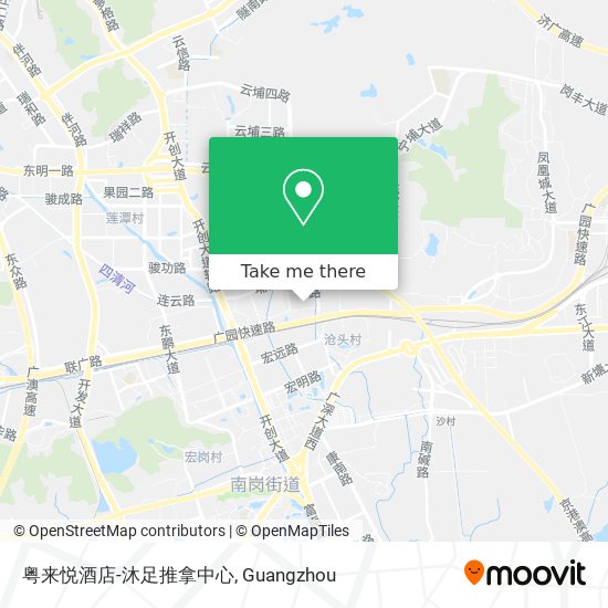 粤来悦酒店-沐足推拿中心 map