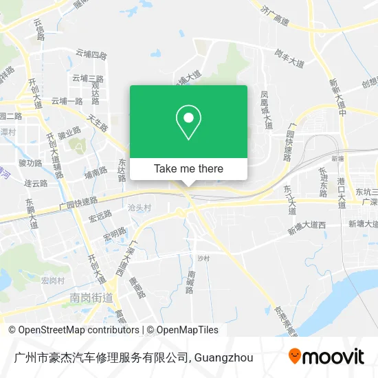 广州市豪杰汽车修理服务有限公司 map