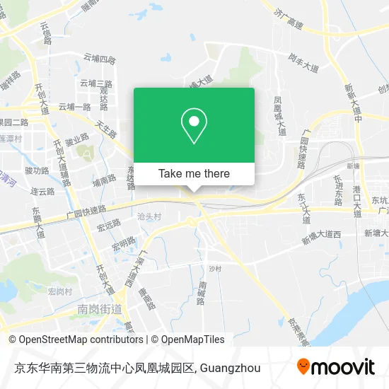 京东华南第三物流中心凤凰城园区 map