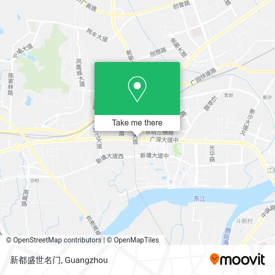 新都盛世名门 map