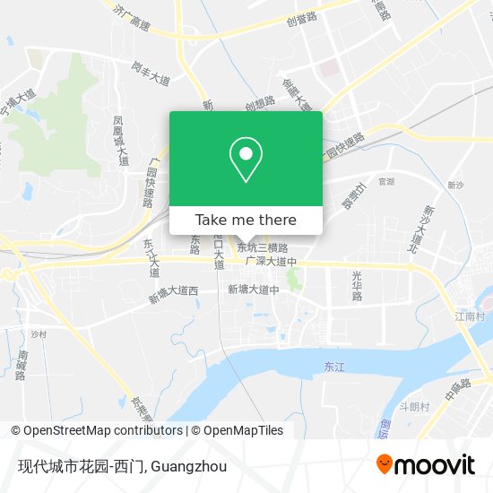 现代城市花园-西门 map