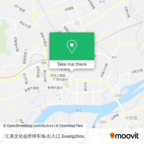 汇美文化会所停车场-出入口 map