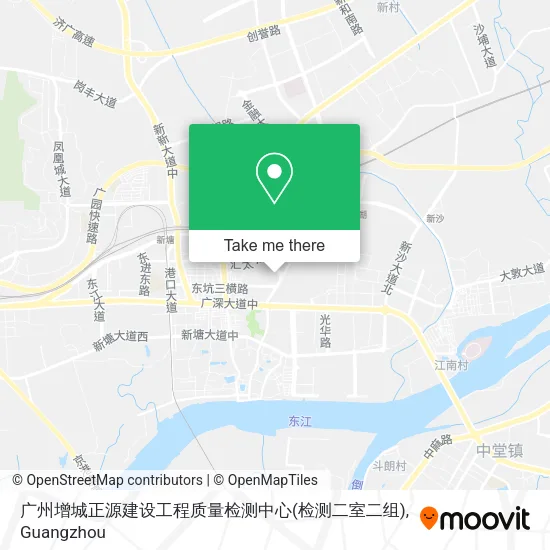 广州增城正源建设工程质量检测中心(检测二室二组) map