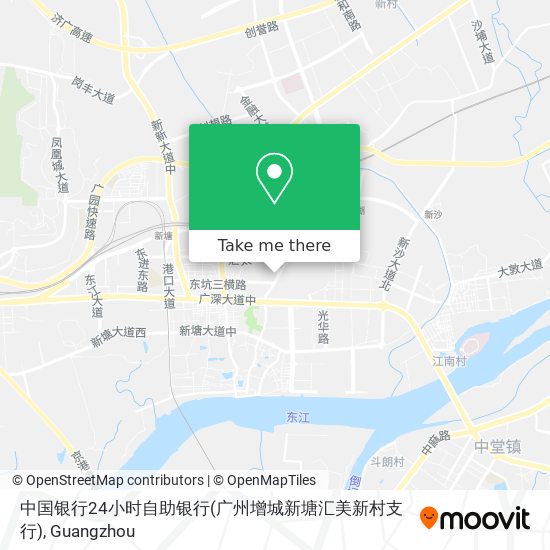 中国银行24小时自助银行(广州增城新塘汇美新村支行) map