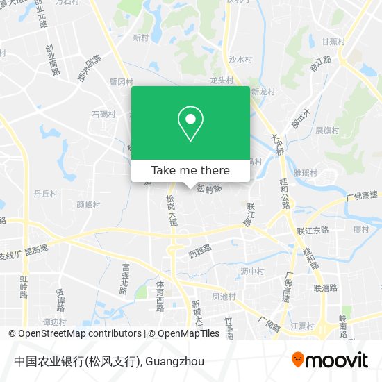 中国农业银行(松风支行) map