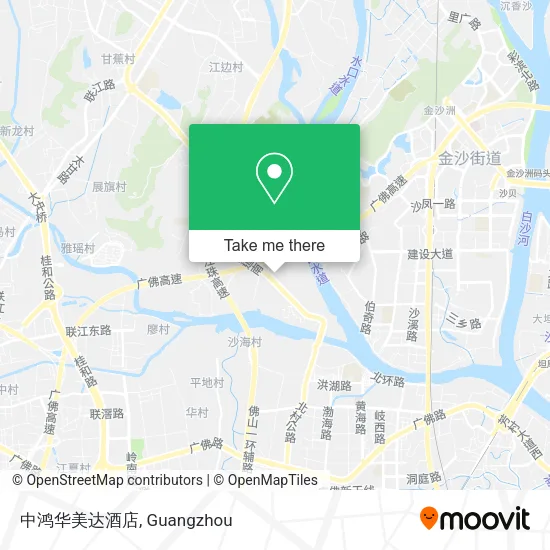 中鸿华美达酒店 map