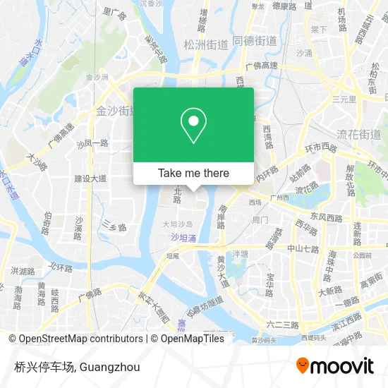 桥兴停车场 map