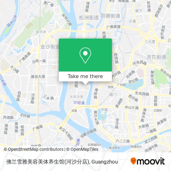 佛兰雪雅美容美体养生馆(河沙分店) map