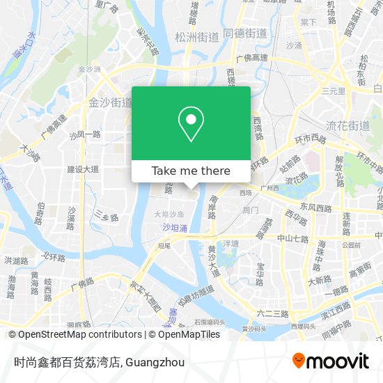 时尚鑫都百货荔湾店 map