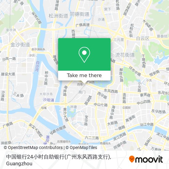 中国银行24小时自助银行(广州东风西路支行) map