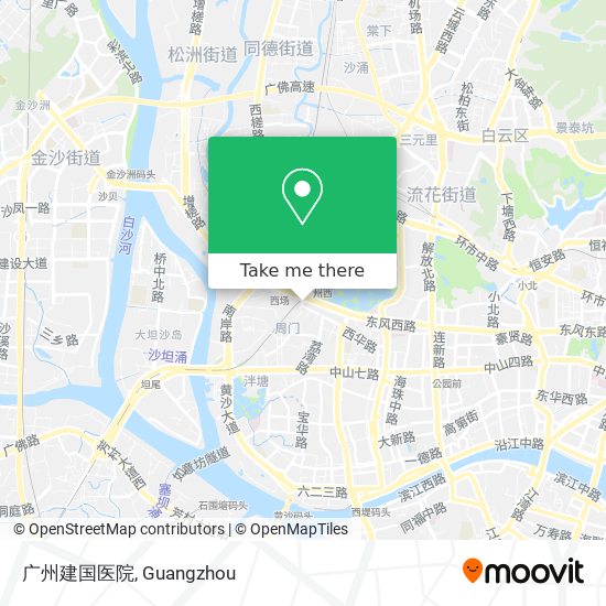 广州建国医院 map