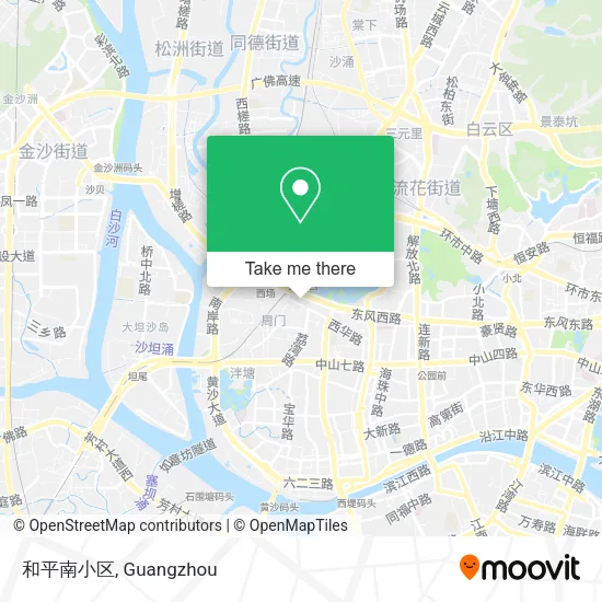 和平南小区 map
