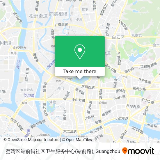 荔湾区站前街社区卫生服务中心(站前路) map