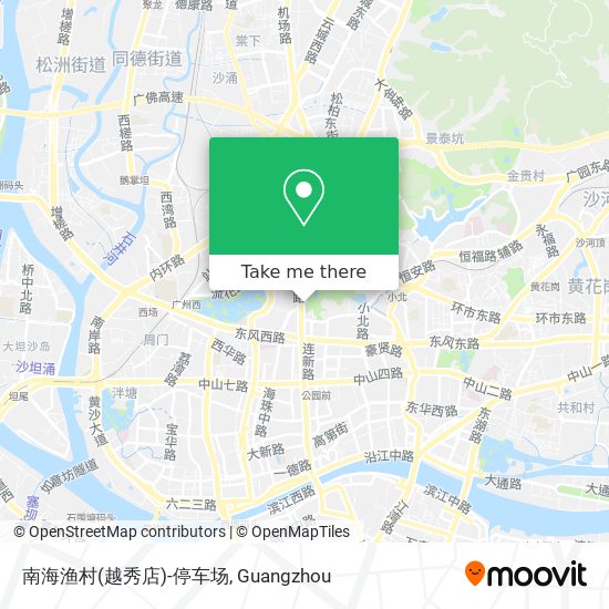 南海渔村(越秀店)-停车场 map