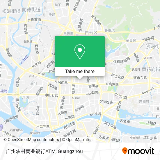 广州农村商业银行ATM map