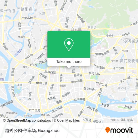 越秀公园-停车场 map