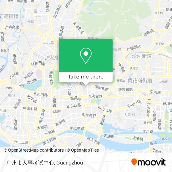 广州市人事考试中心 map
