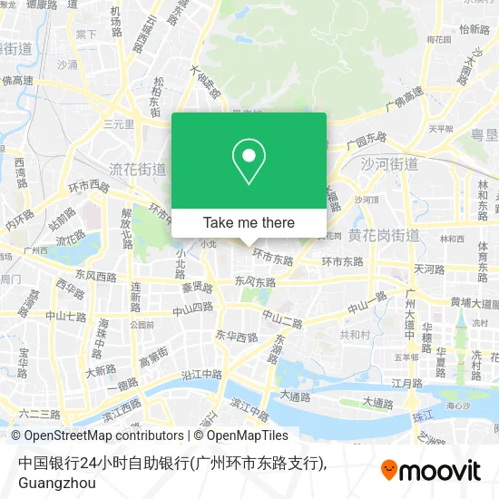 中国银行24小时自助银行(广州环市东路支行) map