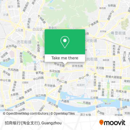 招商银行(淘金支行) map