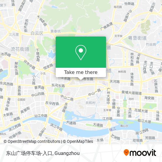 东山广场停车场-入口 map