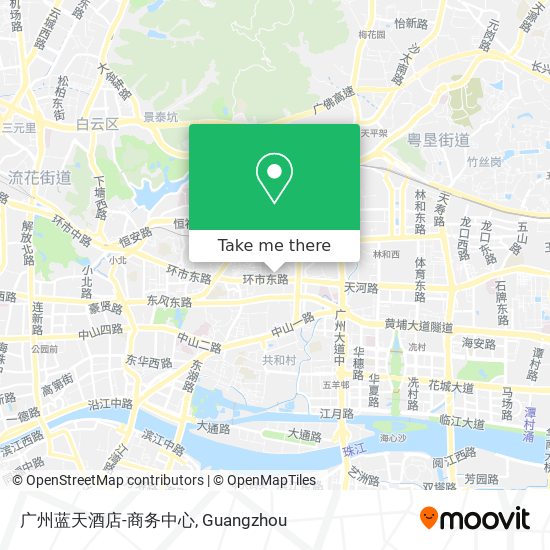 广州蓝天酒店-商务中心 map