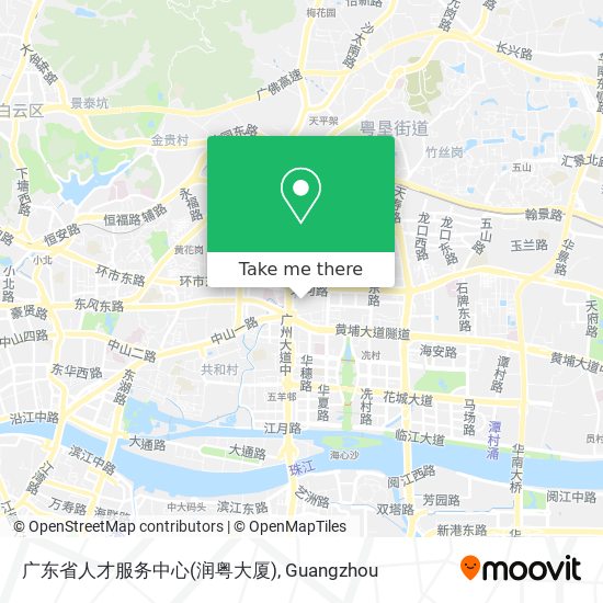 广东省人才服务中心(润粤大厦) map