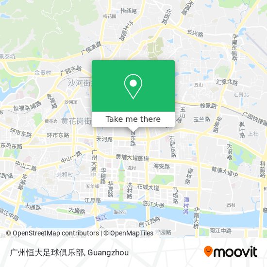 广州恒大足球俱乐部 map