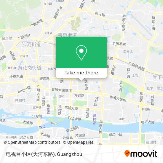电视台小区(天河东路) map