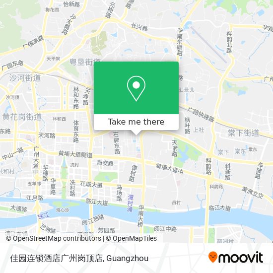 佳园连锁酒店广州岗顶店 map