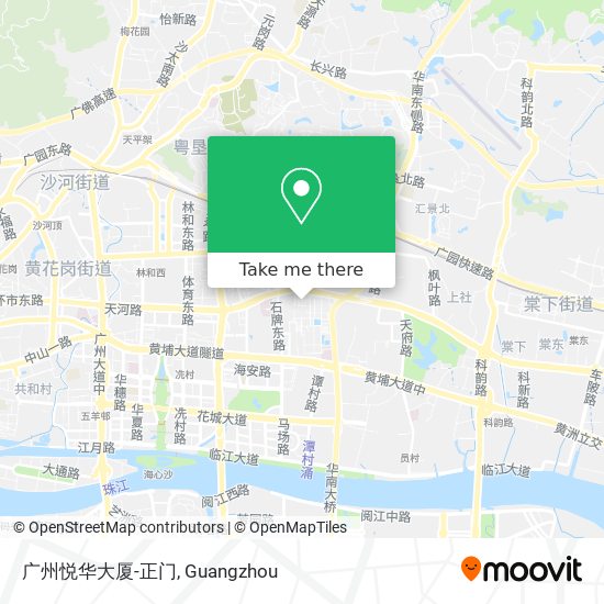 广州悦华大厦-正门 map