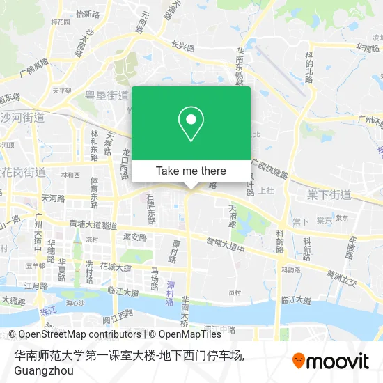 华南师范大学第一课室大楼-地下西门停车场 map