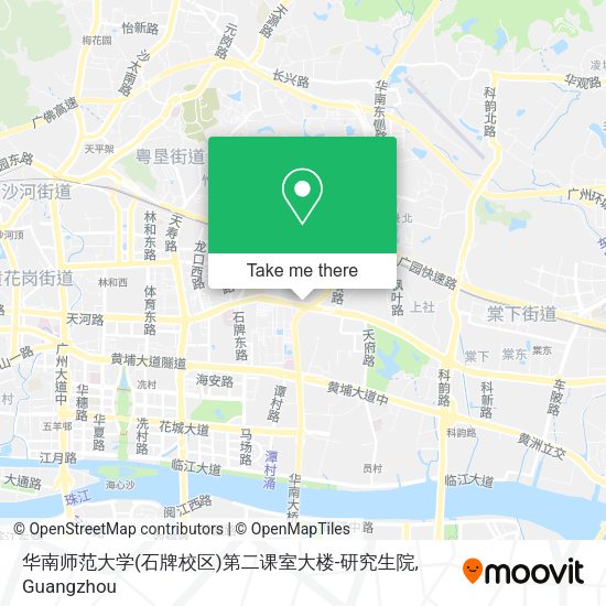 华南师范大学(石牌校区)第二课室大楼-研究生院 map