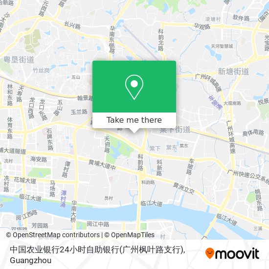 中国农业银行24小时自助银行(广州枫叶路支行) map