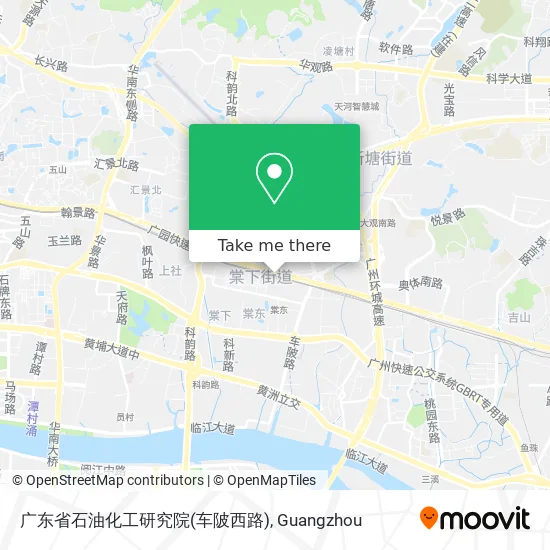 广东省石油化工研究院(车陂西路) map