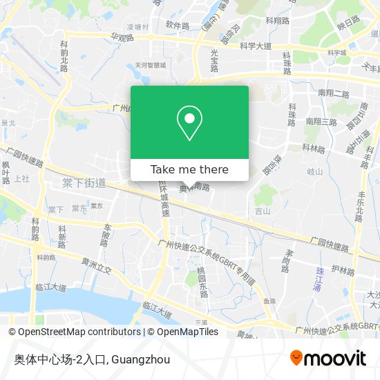 奥体中心场-2入口 map