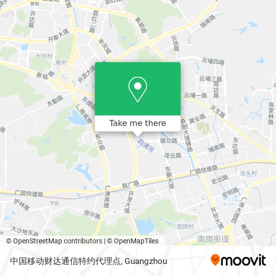 中国移动财达通信特约代理点 map
