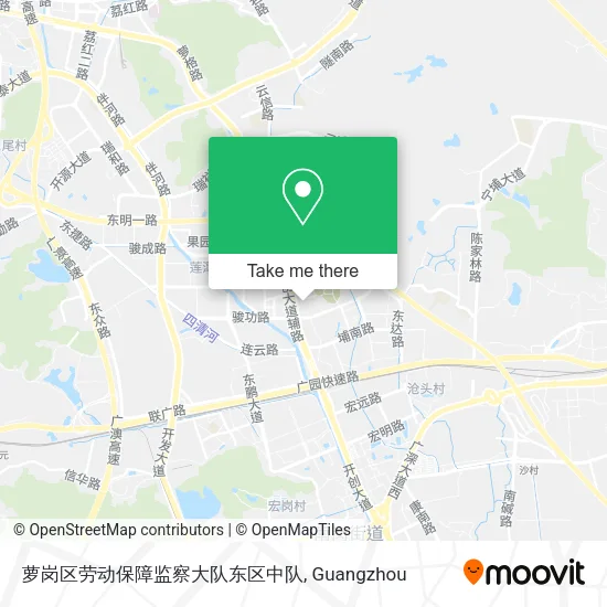 萝岗区劳动保障监察大队东区中队 map