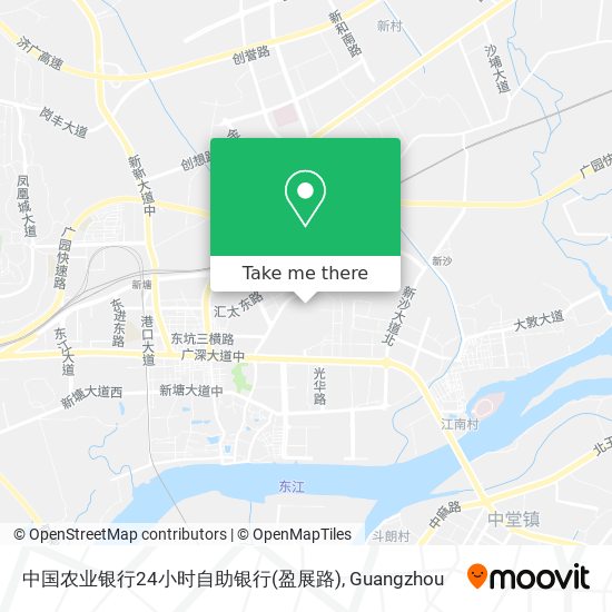 中国农业银行24小时自助银行(盈展路) map