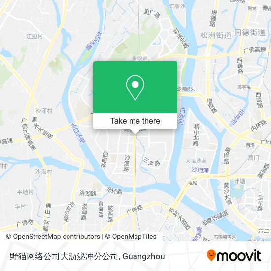 野猫网络公司大沥泌冲分公司 map