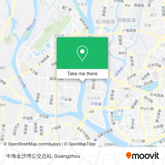 中海金沙湾公交总站 map