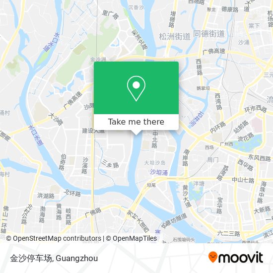 金沙停车场 map