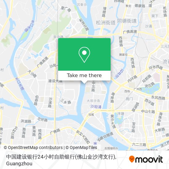 中国建设银行24小时自助银行(佛山金沙湾支行) map