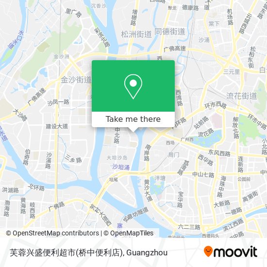 芙蓉兴盛便利超市(桥中便利店) map