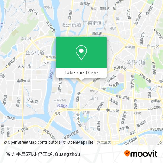 富力半岛花园-停车场 map