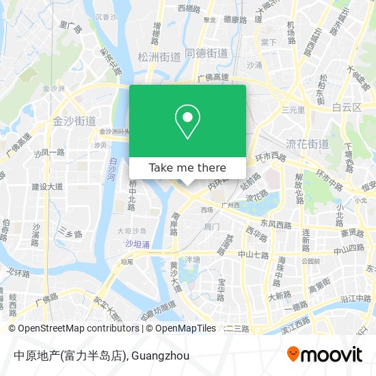 中原地产(富力半岛店) map