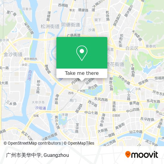 广州市美华中学 map