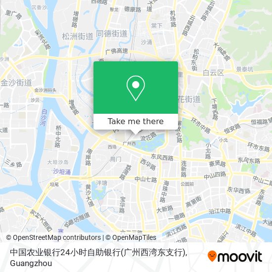 中国农业银行24小时自助银行(广州西湾东支行) map