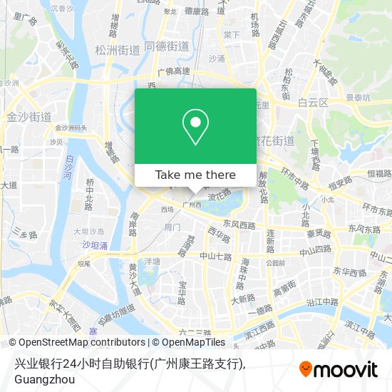 兴业银行24小时自助银行(广州康王路支行) map